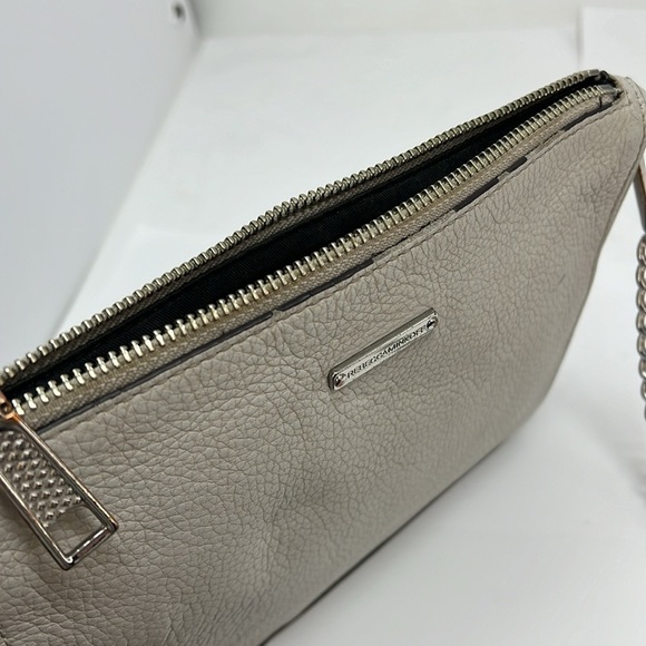 Rebecca Minkoff Fivezip Five Zip Gray Pebbled Leather Crossbody - Picture 6 of 13